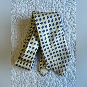 Vintage Saddle Club 100% silk paisley yellow tie